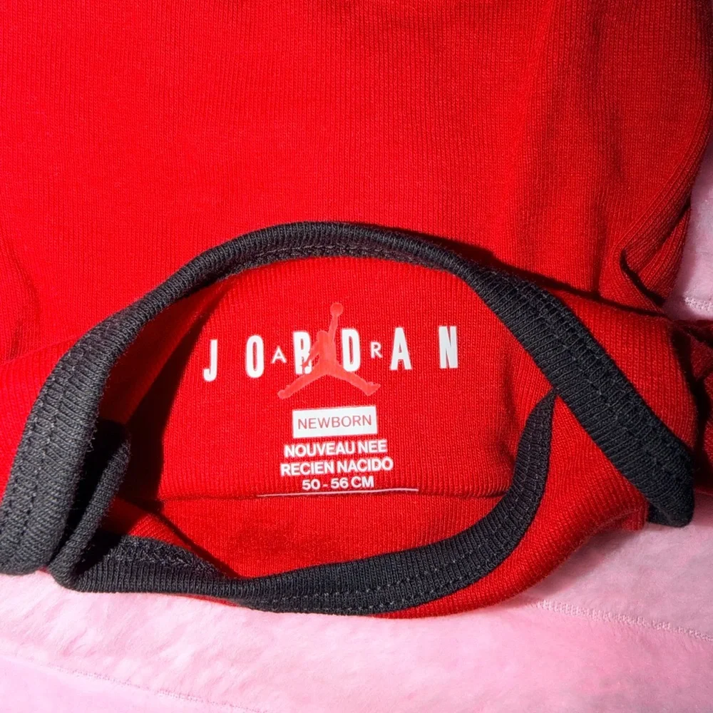 Nike Baby Bodysuits - Red, Black & White Sport Set - Picture 10 of 11